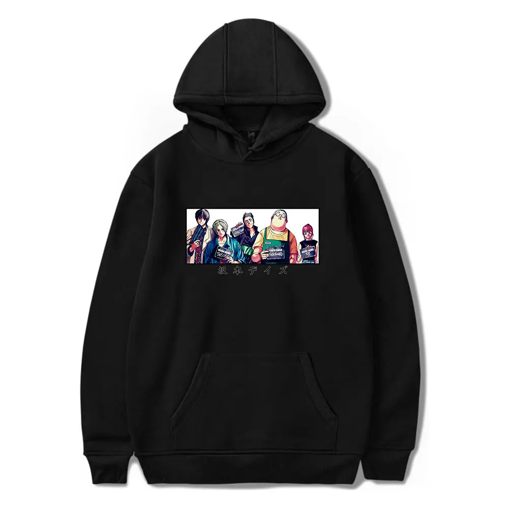 

Sakamoto Days Anime men and women hooded Long sleeves pullover hooded sportswear fashionable streetwear