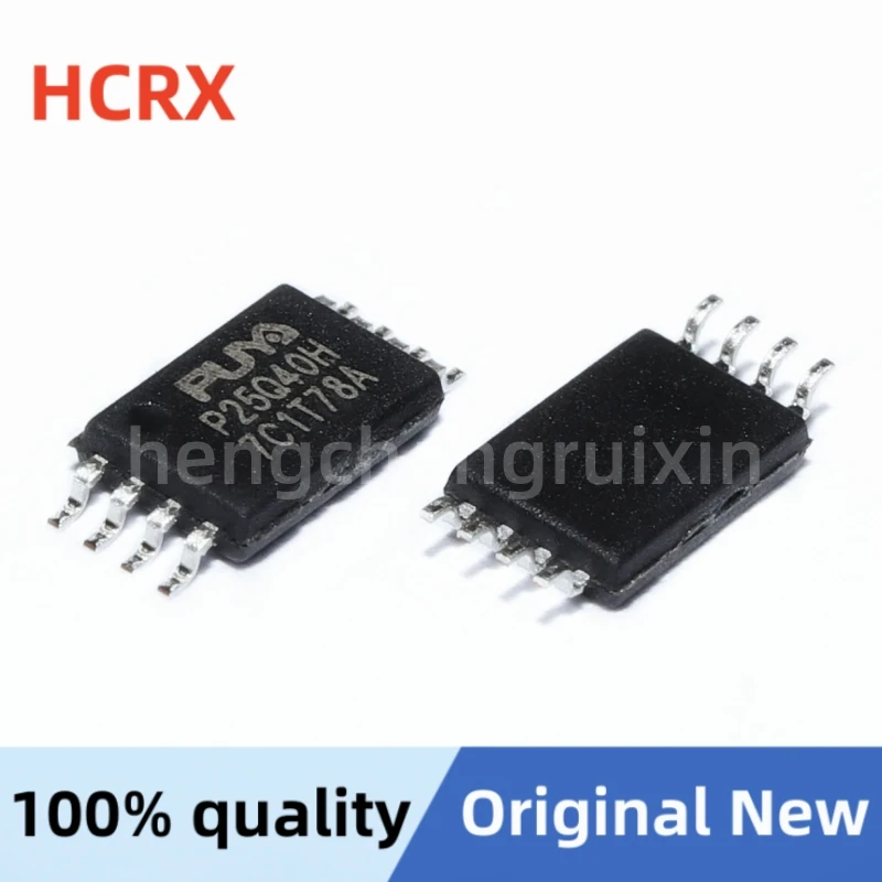 5 pcs 100% New Original SPI Flash P25Q40H-TSH-IT P25Q40H 4Mbits TSSOP8 512KB 3.3V