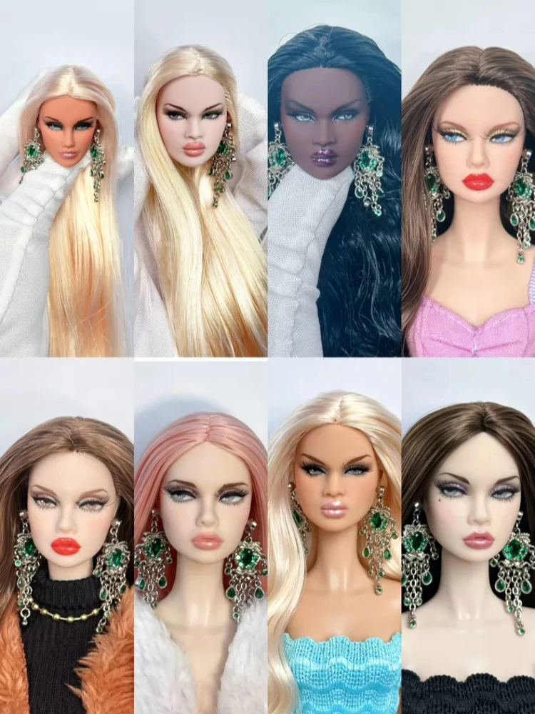 Customized 1:6 Scale Repaint Art Esoteric Doll Head Custom Fashion Doll (only A Head) Hair-Planted Doll Head