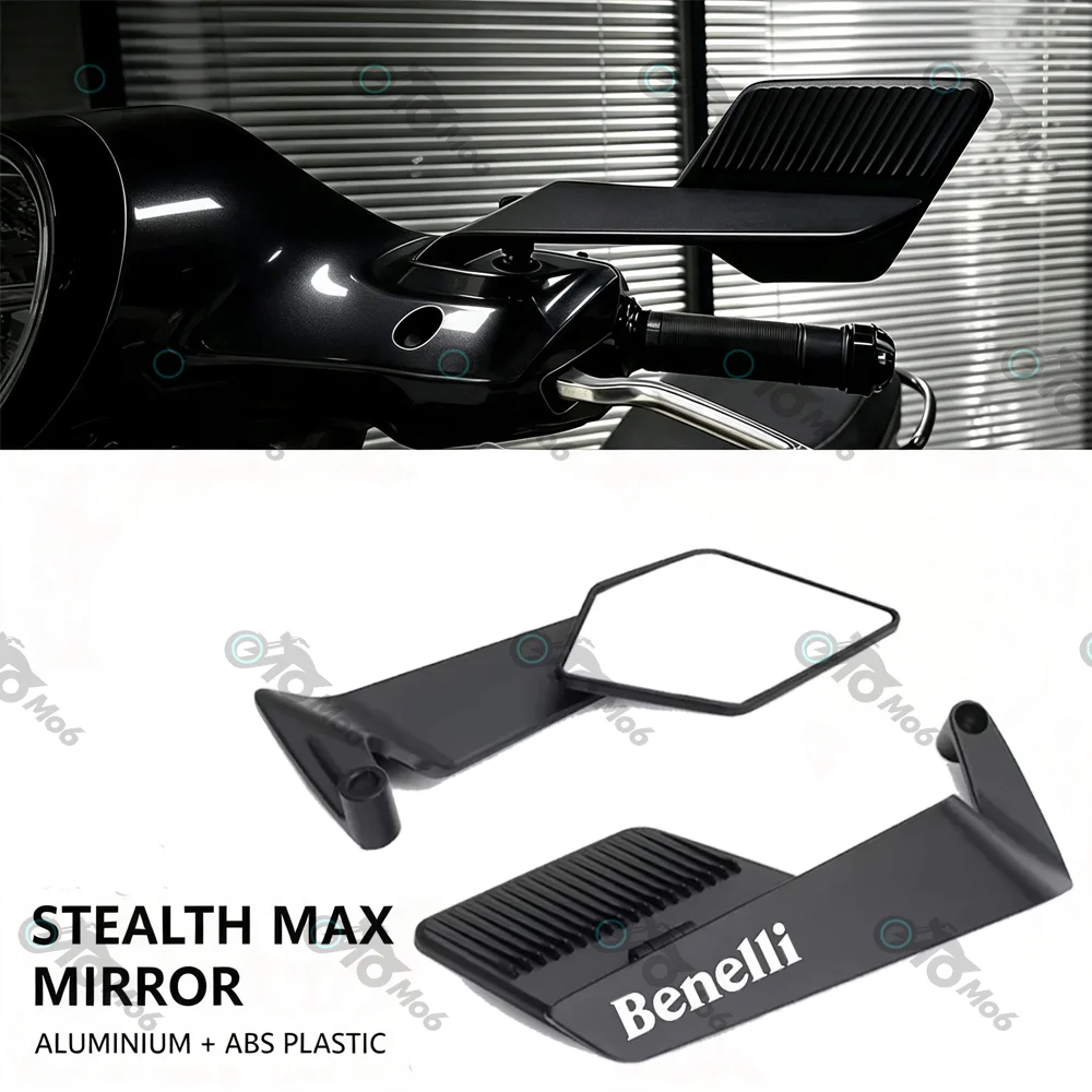 For BENELLI 502C 752X 902S Leoncino TNT TNT125 300 600 Motorcycle Fixed Wind Wing Competitive Rearview Mirror Reversing Mirror