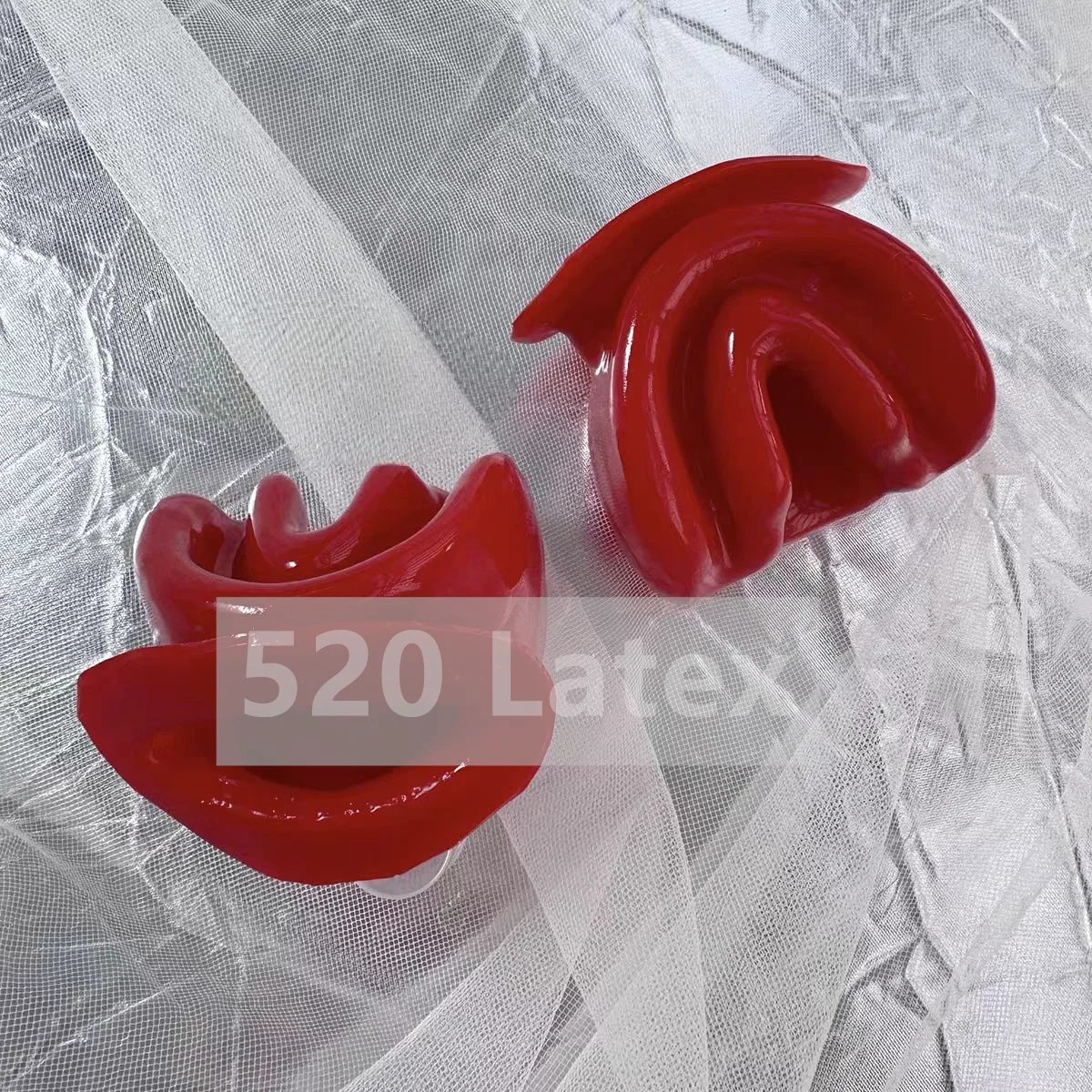 Latex Zähne Gag Mund Plug Teile Catsuit Maske Kapuze Exotische Cosplay Kostüme Zubehör
