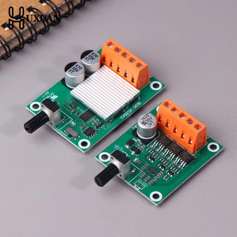 75W 200W DC 6-24V Brushless Motor Drive Control Board High-power 6V12V24V Brushless Fan Motor Speed Controller