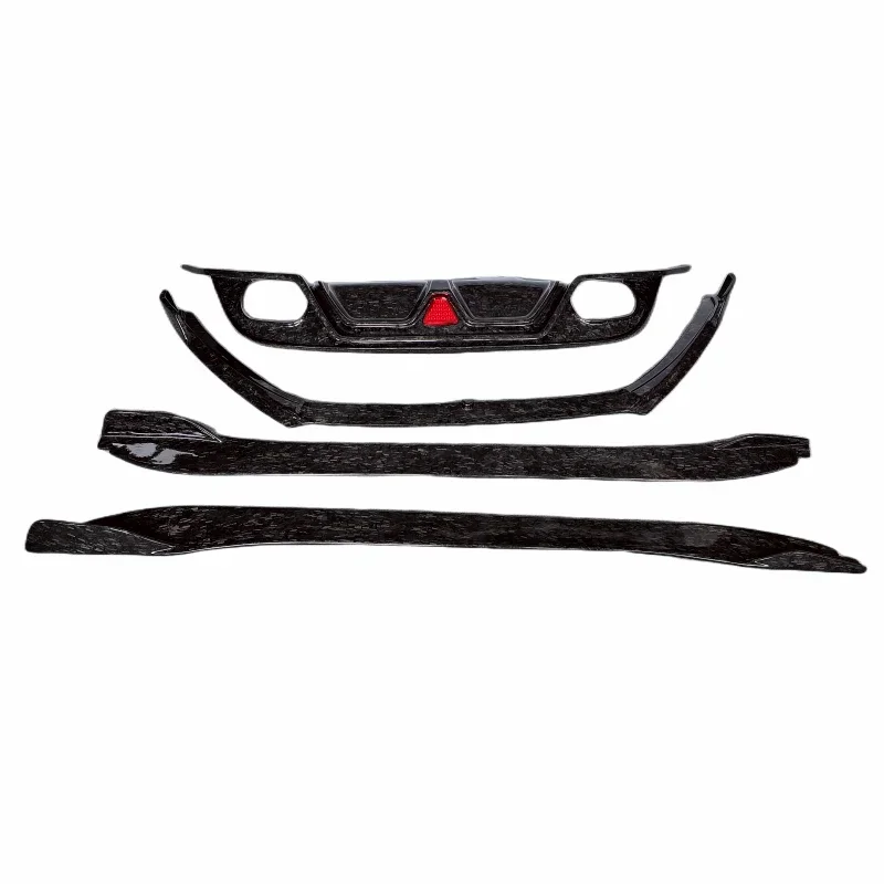 

For Jaguar F-type 2013-2019 Forged Grain Carbon Fiber Front Bumper Edge Side Skirt Rear Diffuser Body Kit