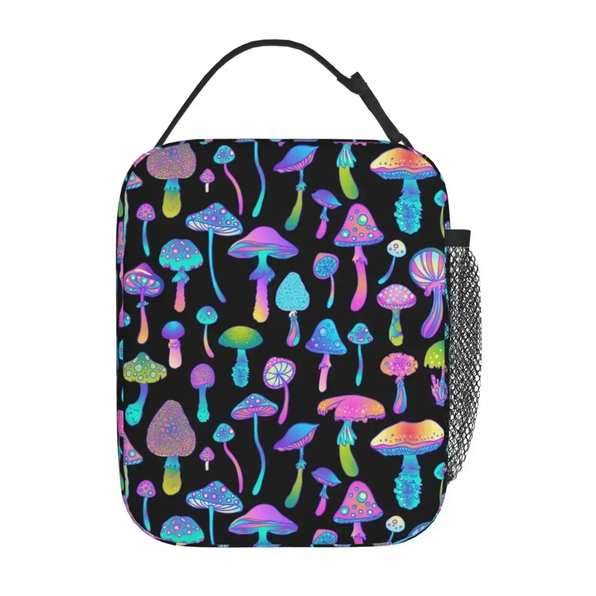 

Magic Mushrooms Vintage Insulated Lunch Bags Container Bags Portable Thermal Cooler Lunch Boxes For Picnic