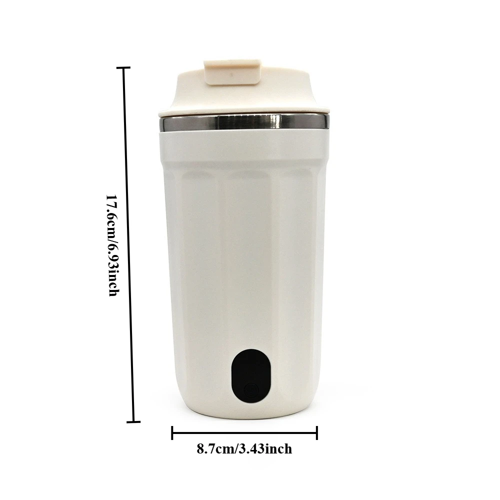 Automatic Stirring Cup, Rechargeable Model, 316 Stainless Steel Inner Liner, Temperature Display, Protein Powder Shaker Cup