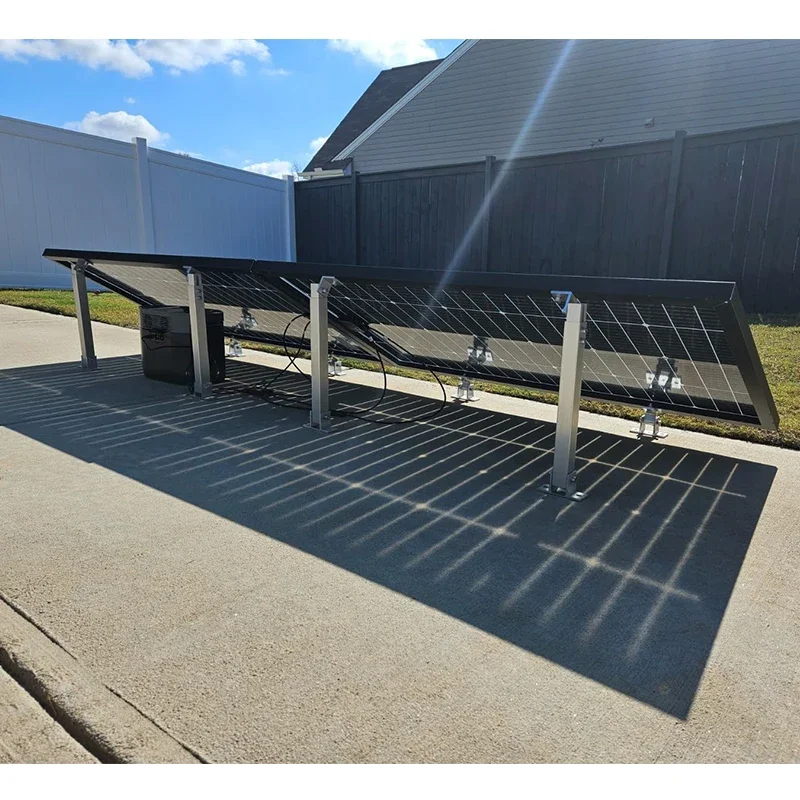 Horizontal Roof Adjustable Tilt PV Bracket, Solar Panel Mount Accessories, Flexible Solar Energy Hardware Parts for Household Fl