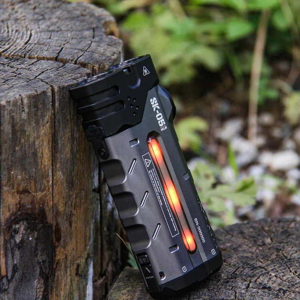 Versatile Magnetic Torch for Adventure Seekers,LOOP SK05 LED Flashlight with Multi-functional Side Lights, Ideal for Camping