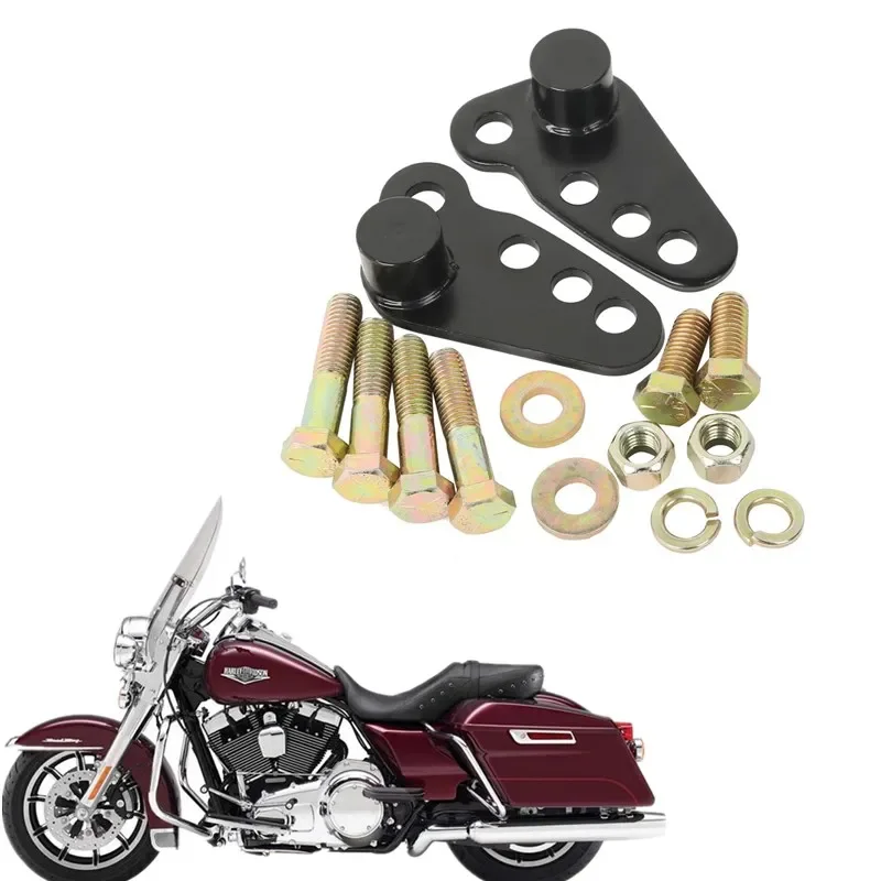 

For Harley Touring Electra Street Glide FLHX Road King 2002-2016 Black Motorcycle Accessory Acsessories Adjustable Lowering Kit