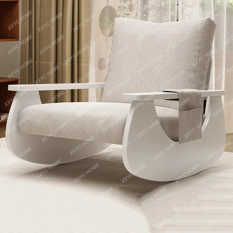 HHHHTrend Silla reclinable elástica con respaldo Beaty, silla con soplo blanco, suelo para juegos