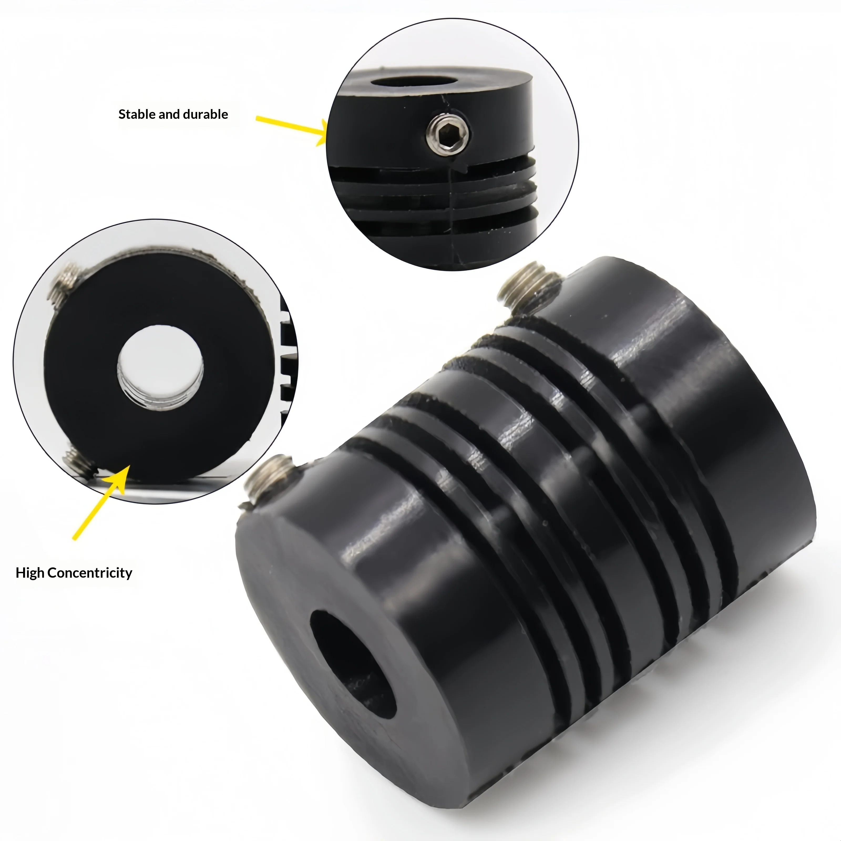 1PCS Elastic Nylon Plastic Coupling Parallel Concentric Coupling Encoder Connecting Coupler Hole 4mm6mm8mm10mm