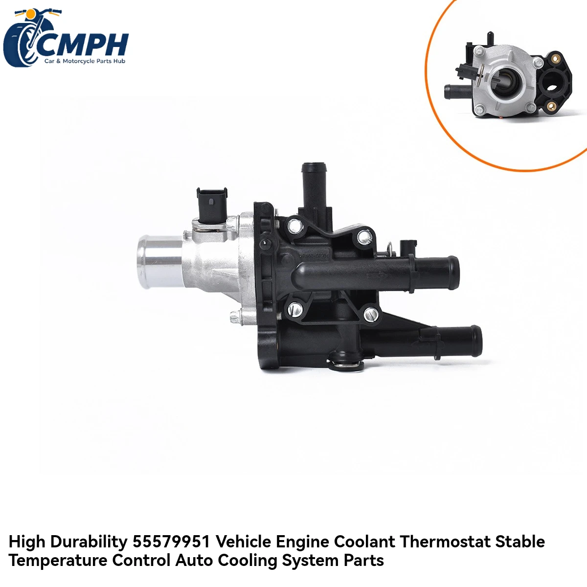 55579951 Car Coolant Thermostat Housing Assembly Engine Temperature Control Valve Replacement For Chevrolet Cruze Trax