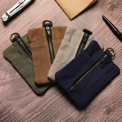 Multi-Functional EDC Pouch Waxed Canvas Pocket Organizer EDC Pocket Organizer Grear Tools