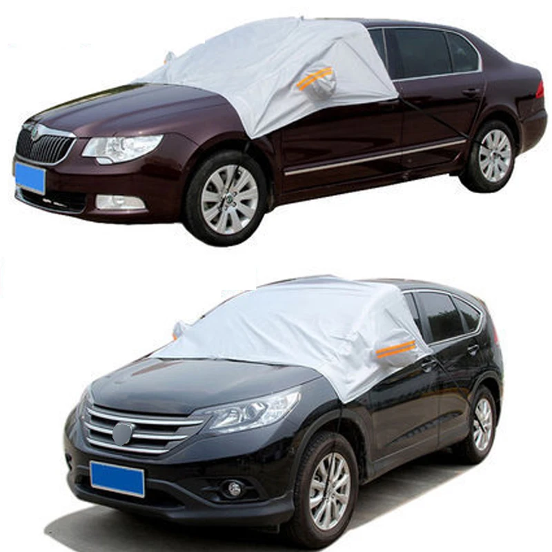 Protector de nieve de invierno de estilo deportivo, parasol para parabrisas de coche, protección a prueba de heladas y parasol para cubierta de parabrisas