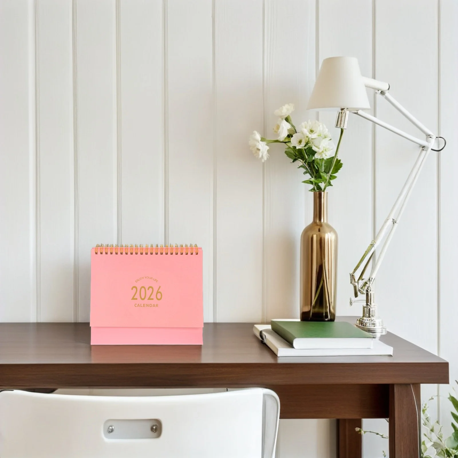 Desktop 2025-2026 Compact Standing Desk Calendar Thick Paper Monthly Planner For Home Office Wall Decor Small Table