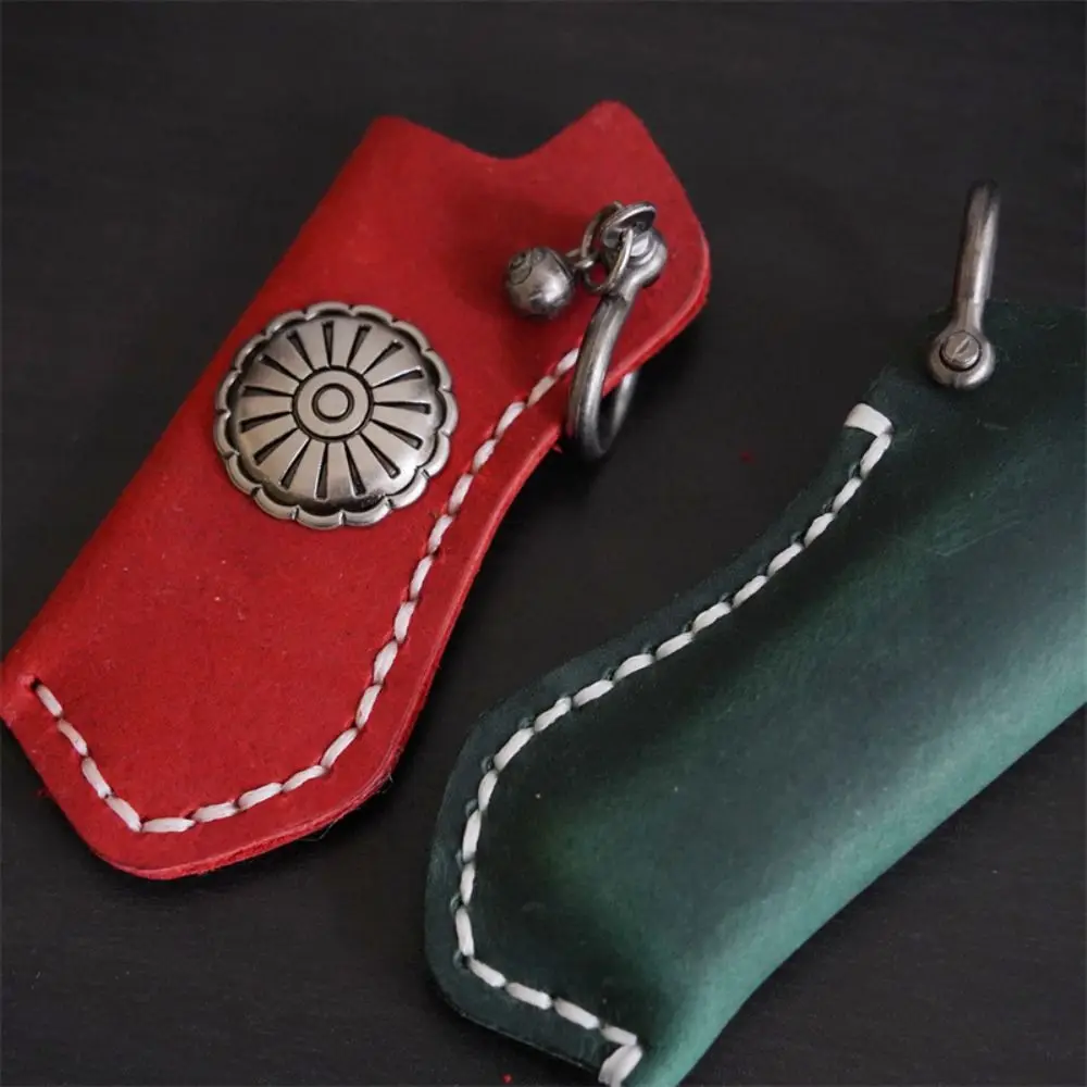 High Quality Cowhide Fire Machine Set Handmade Outdoor Tool Case Cowhide Gift Outdoor Tool