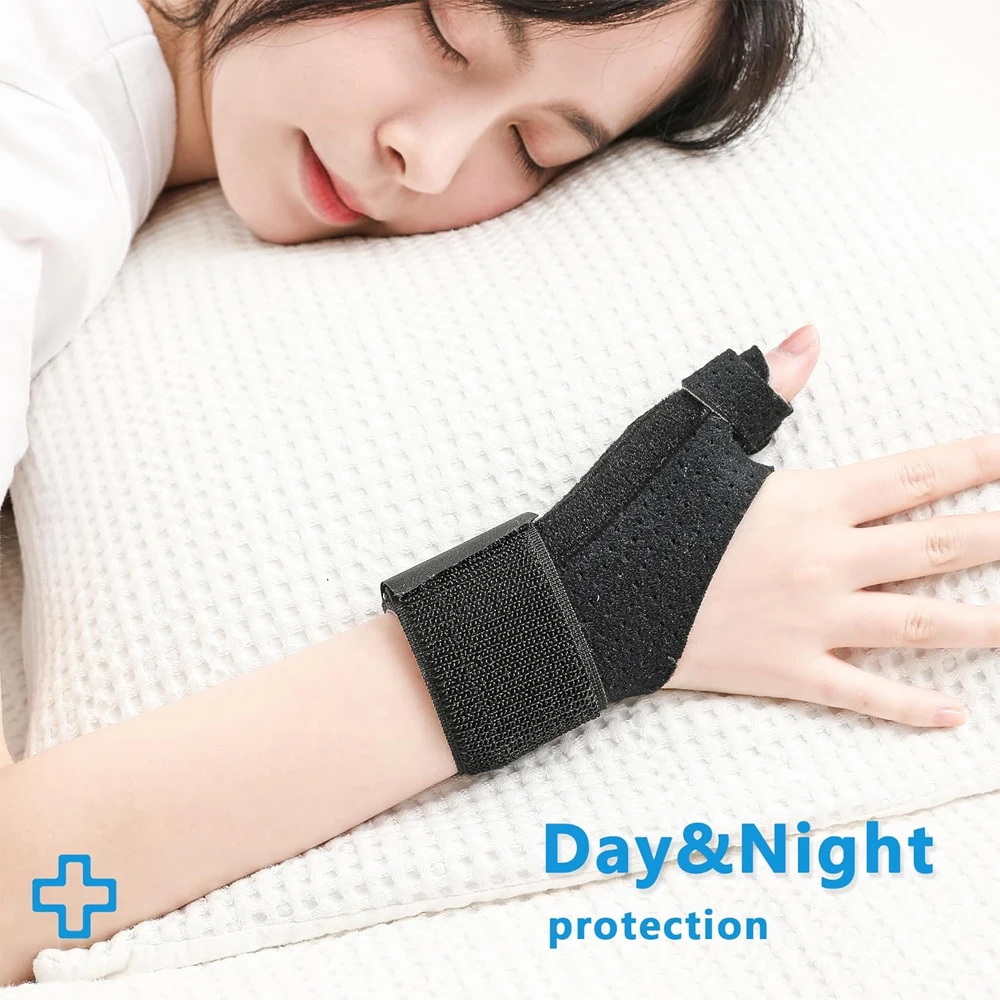 1pc Reversible Thumb & Wrist Stabilizer Splint for Trigger Finger, Arthritis, Tendonitis, Sprained and Carpal Tunnel Supporting