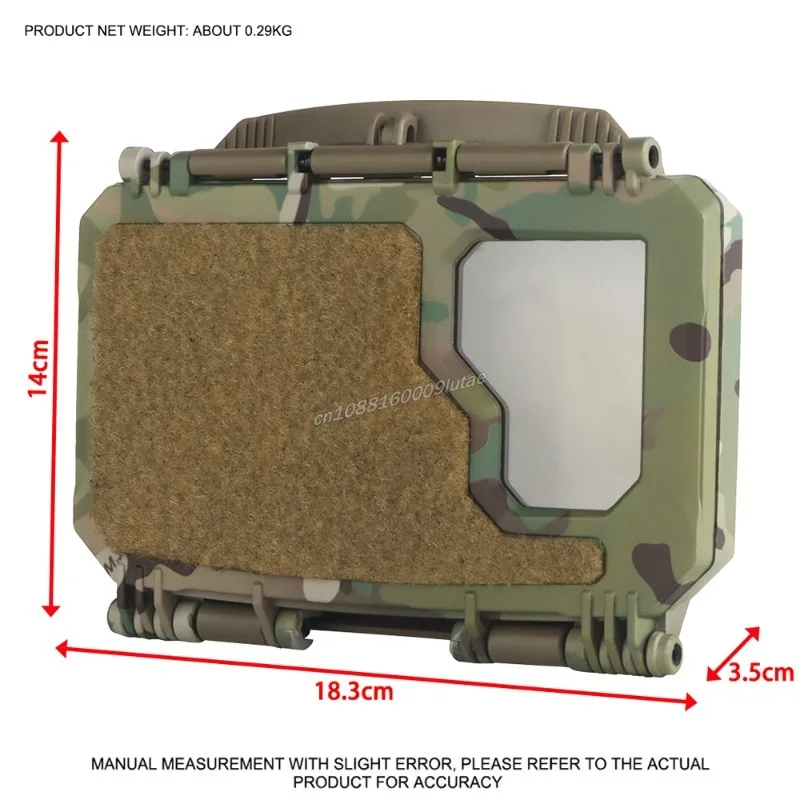 Tactical Navigation Board Storage Box V2 PLUS MOLLE Phone Holder Hunting Plate Carrier Equipment Airsoft New Style Training Gear