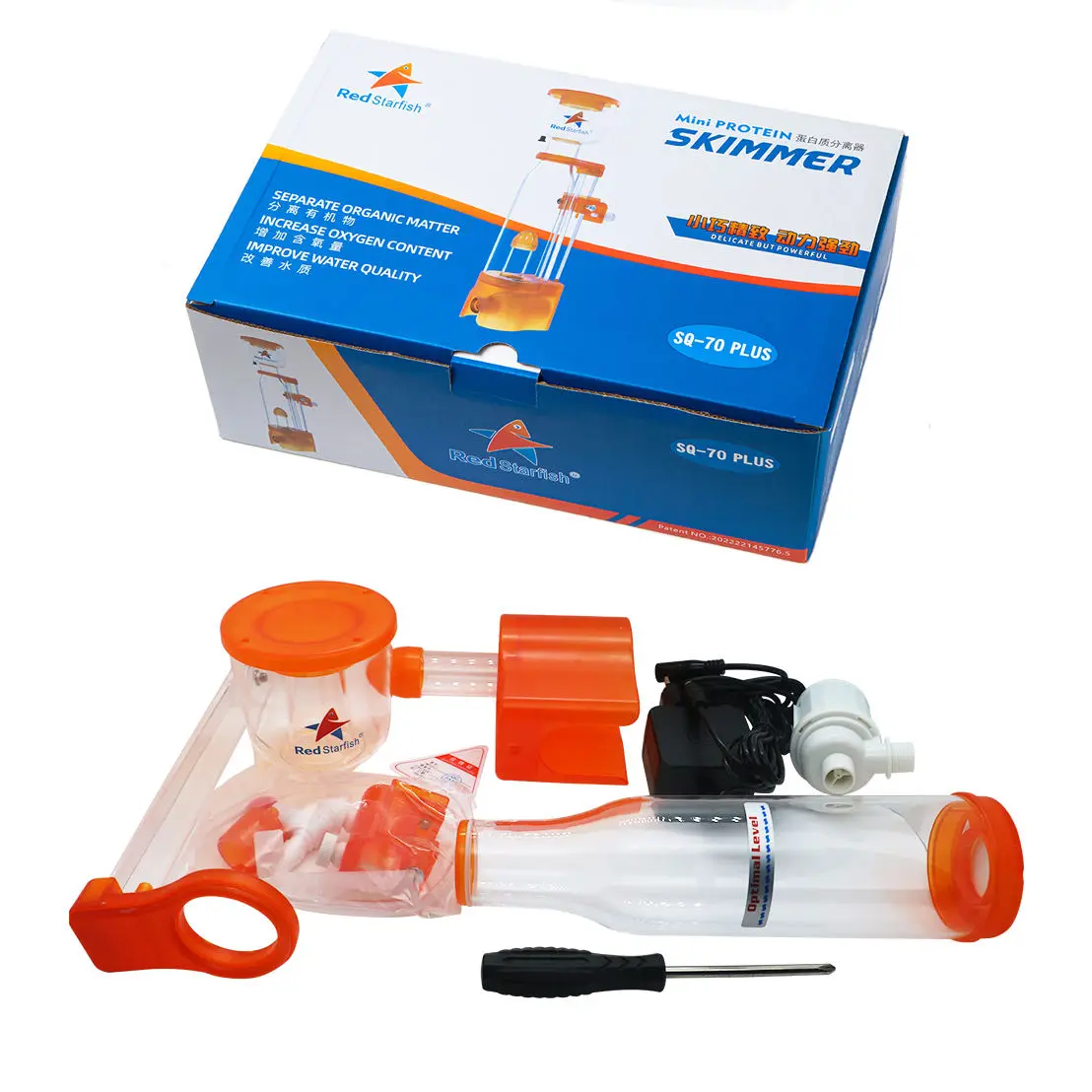Red Starfish SQ-70/90 Plus NANO Protein Skimmer 7W