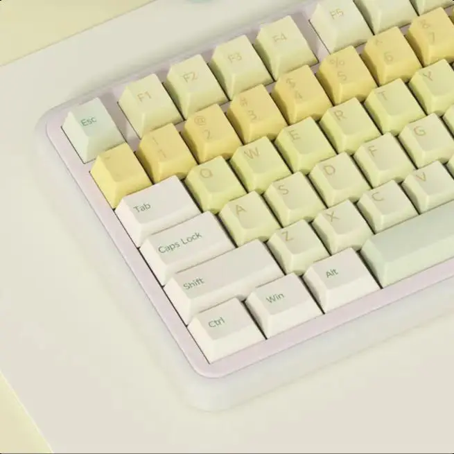 Original cheese five-sided hot sublimation keycap thickened 1.8 material wooting drunk deer rain 75