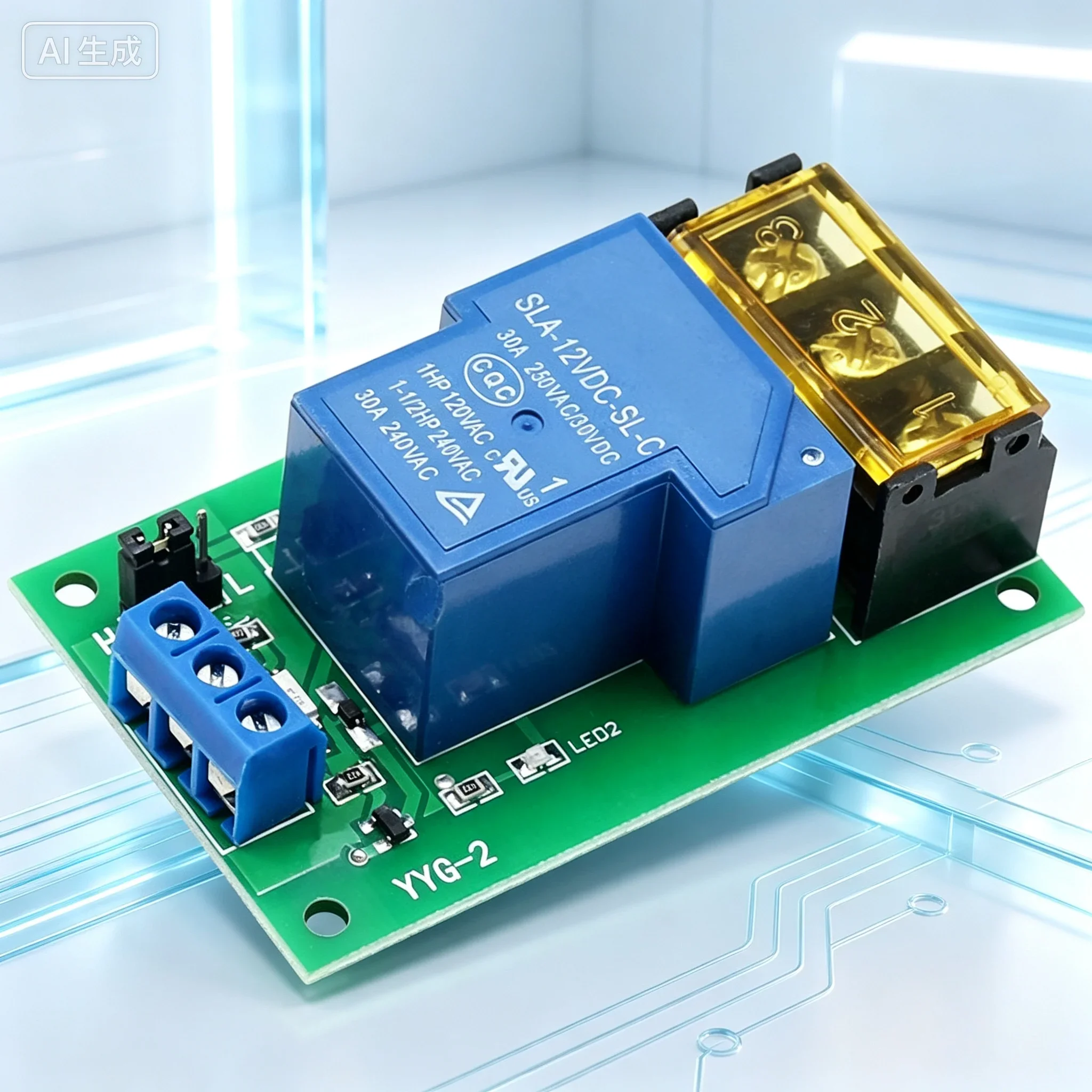 for 1‑Channel 30A High‑Power Relay Control Module 5V 12V 24V Optocoupler Isolation Anti‑Interference High Low Level Trigger