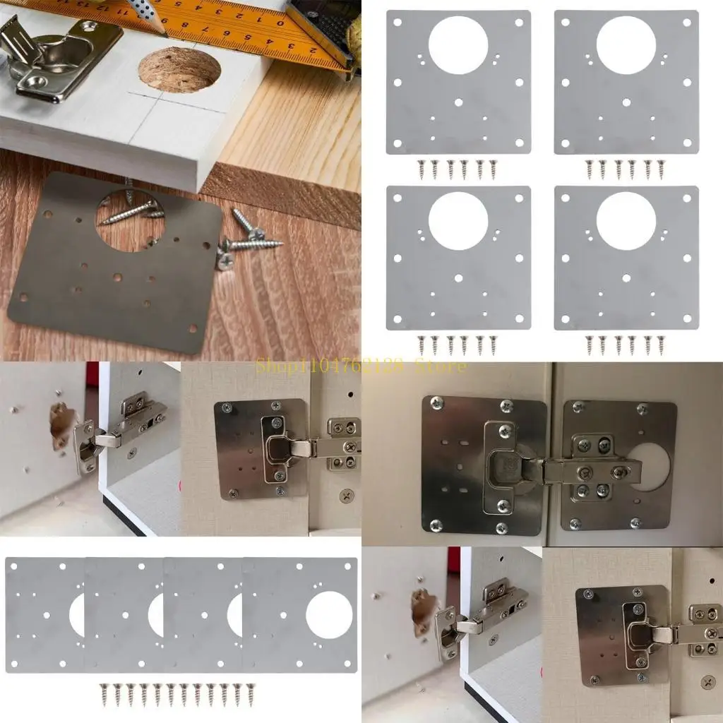 

Cabinet Hinge Repair Plate Hinge Repair Plate with Hole Cabinet Door Wooden Furniture Repair Made of Stainless Steel best sale