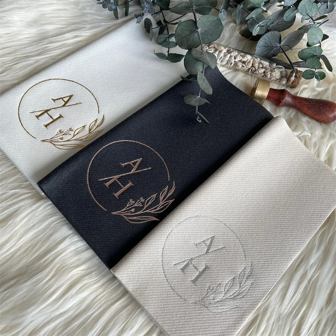 

Customized Linen-Like Napkins for Weddings and Events