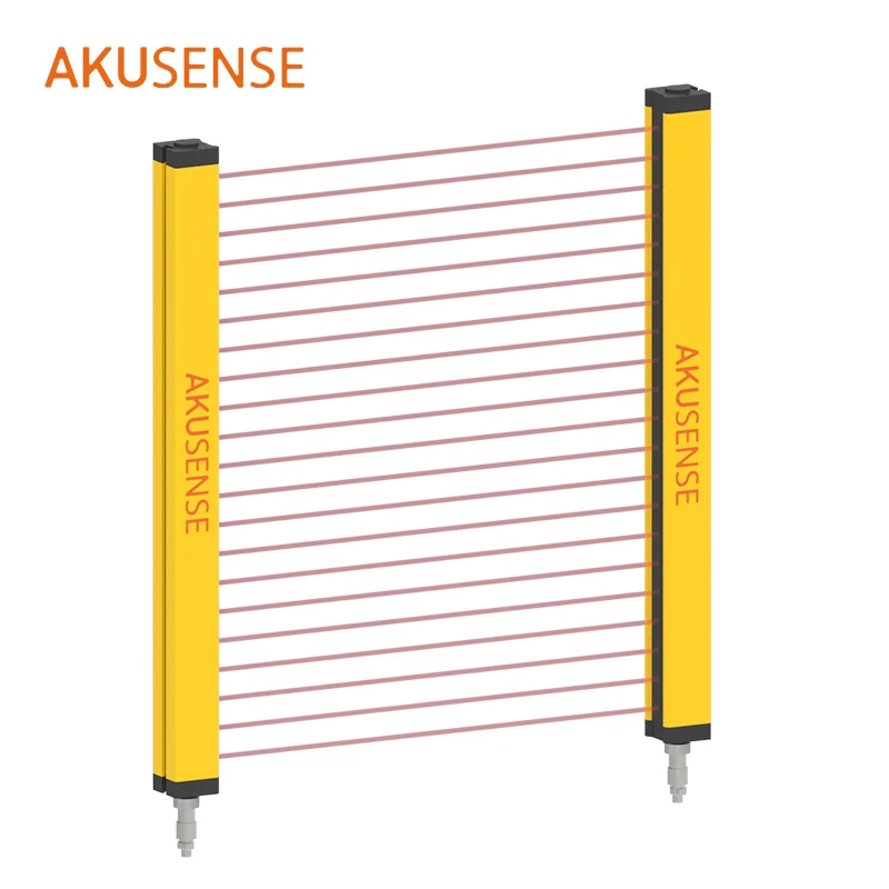 AkuSense BML30 Industrial Machine Protection Light Curtain Sensor Infrared Safety Sensor Multiple Resolution Light Barrier