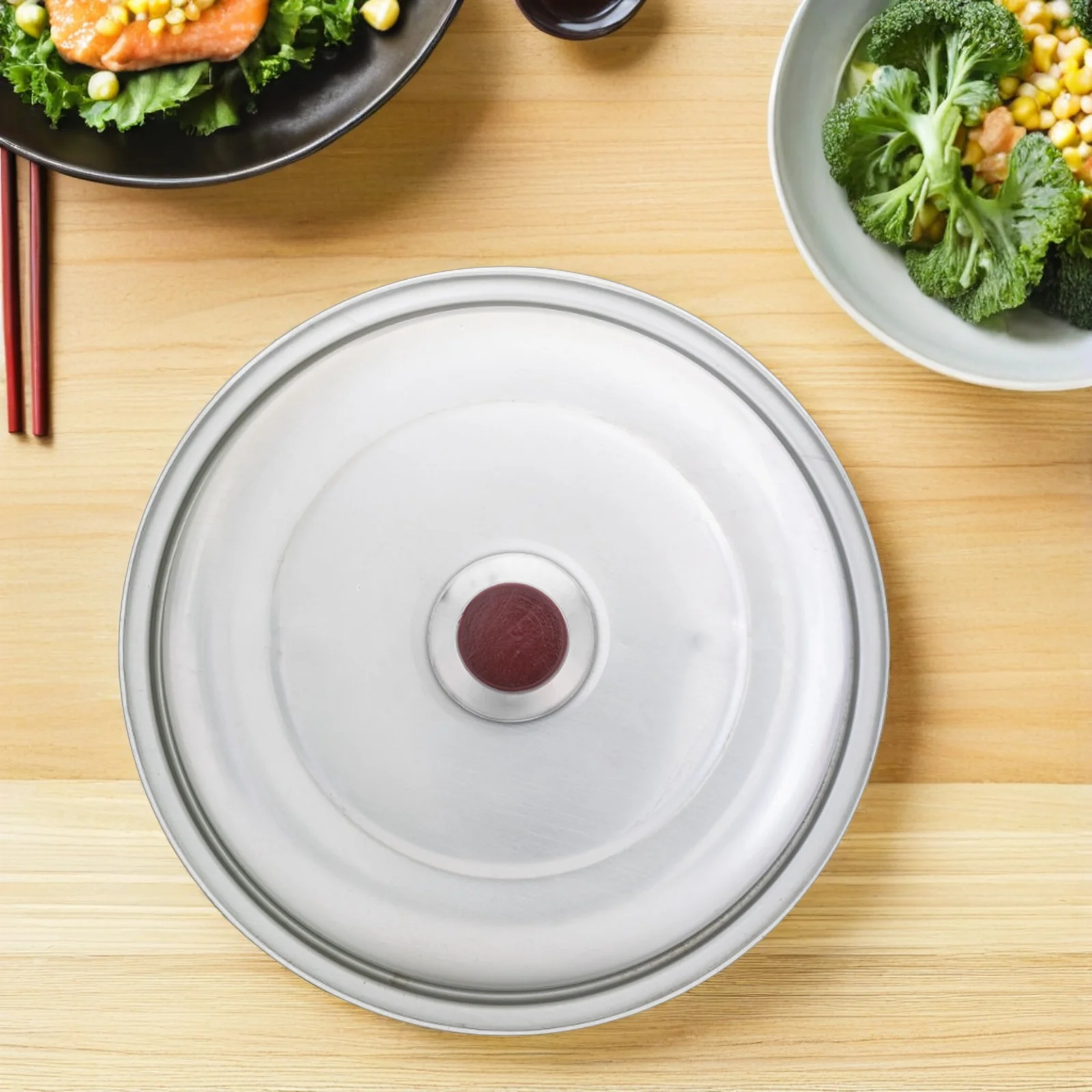 

2Pcs Pan Lid Handle Knob Replacement Wooden Universal Kitchen Cookware Antiscalding Lid Handle Pan Handles Replacement