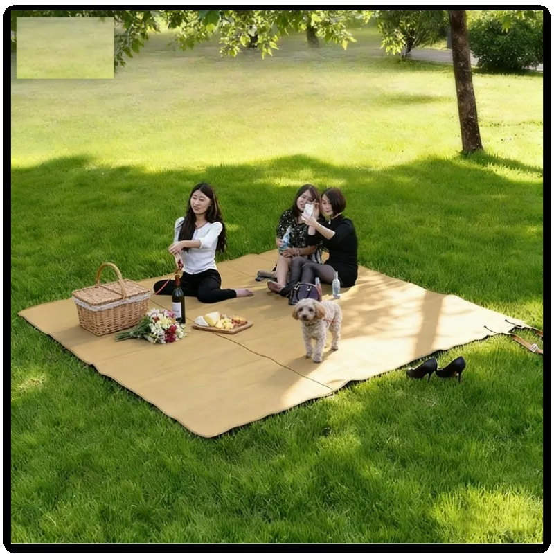 

Портативный складной коврик для пикника и кемпинга, водонепроницаемый, из ткани Оксфорд, для использования на открытом воздухе