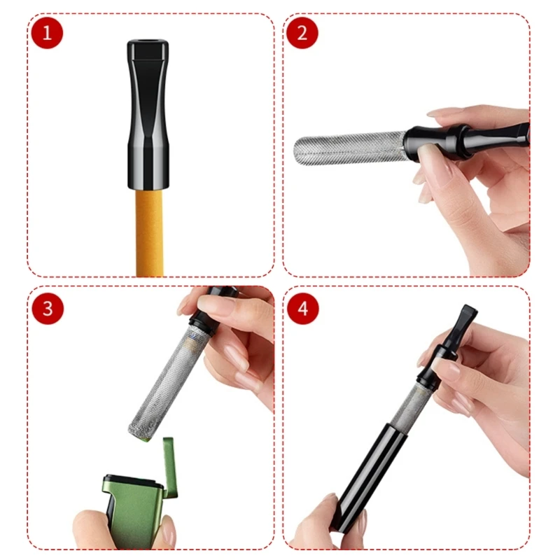 Portable Ashtray AshCatching Cigarette Holder, Dustproof Fireproof AshTray Handheld Cigarettes AshHolder