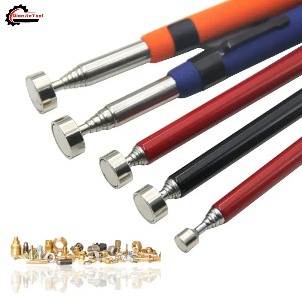 5/8/10 Pound Magnetic Retractable Pickup Portable Multifunctional Suction Iron Extractor Pen Rod Clip Automotive Repair Tool