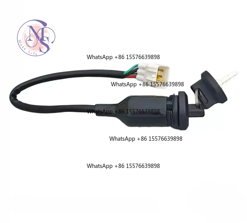 Dirt Bike Ignition Lock Key Switch & Bracket, Replacement Repair Part