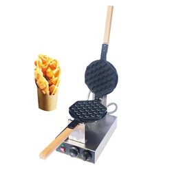 CPVKRY Commercial Heart-Shaped Egg Bubble Waffle Maker 1300W hong kong  Puff Iron w/ Electric 110/220V Stainless Steel Baker