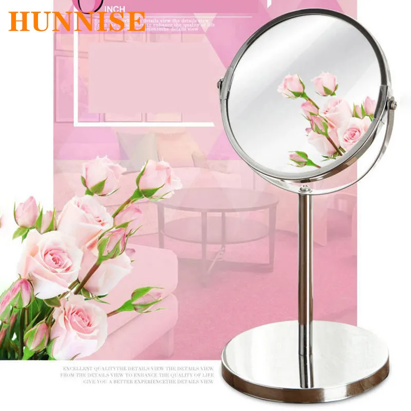 Desktop Makeup Mirror Modern Style Magnifying Desktop Cosmetic Mirrors 3x Magnifying Bathroom Mirrors Portable Makeup Mirrors