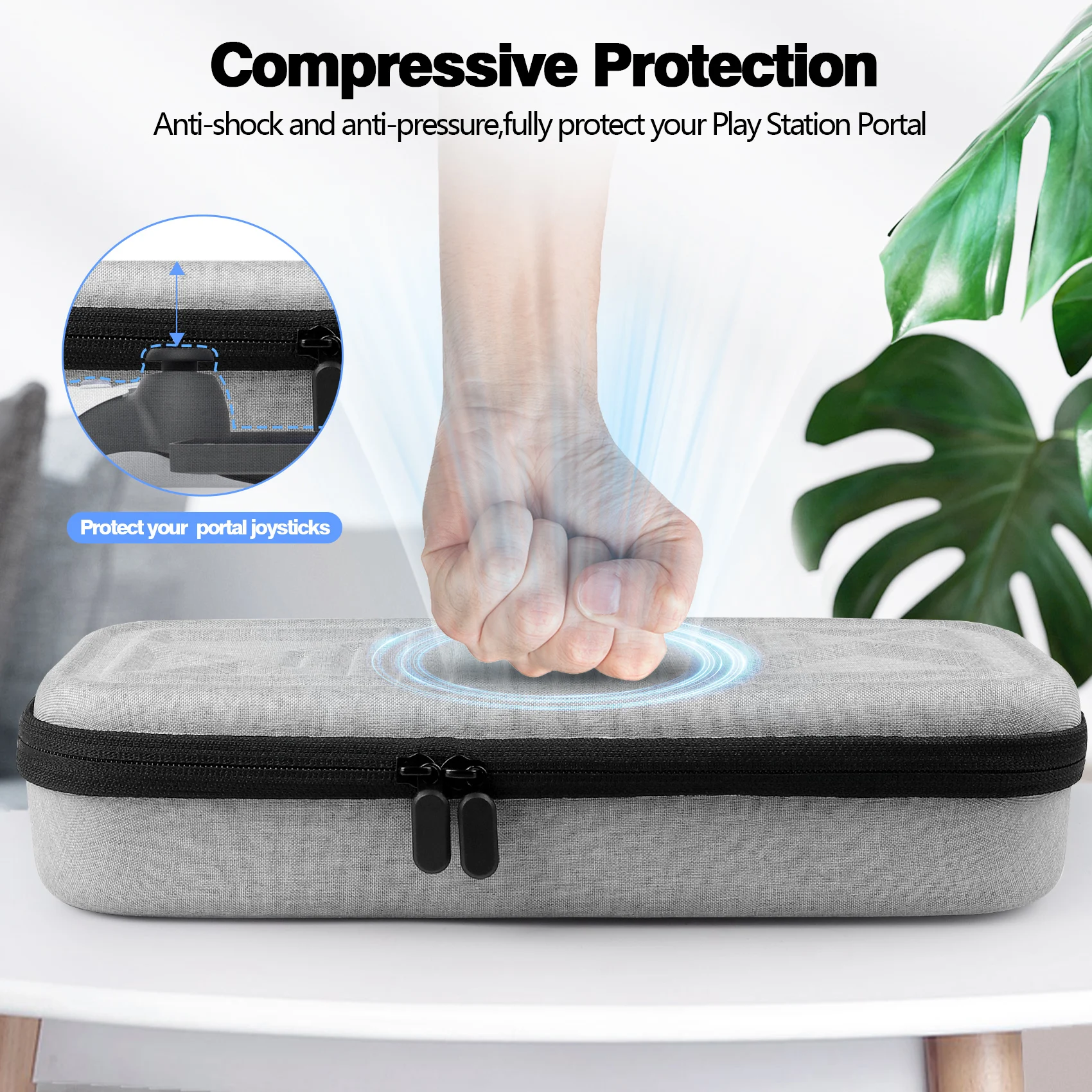 Console Storage Bag for PlayStation Portal Console Shockproof and Drop-proof Carrying Case