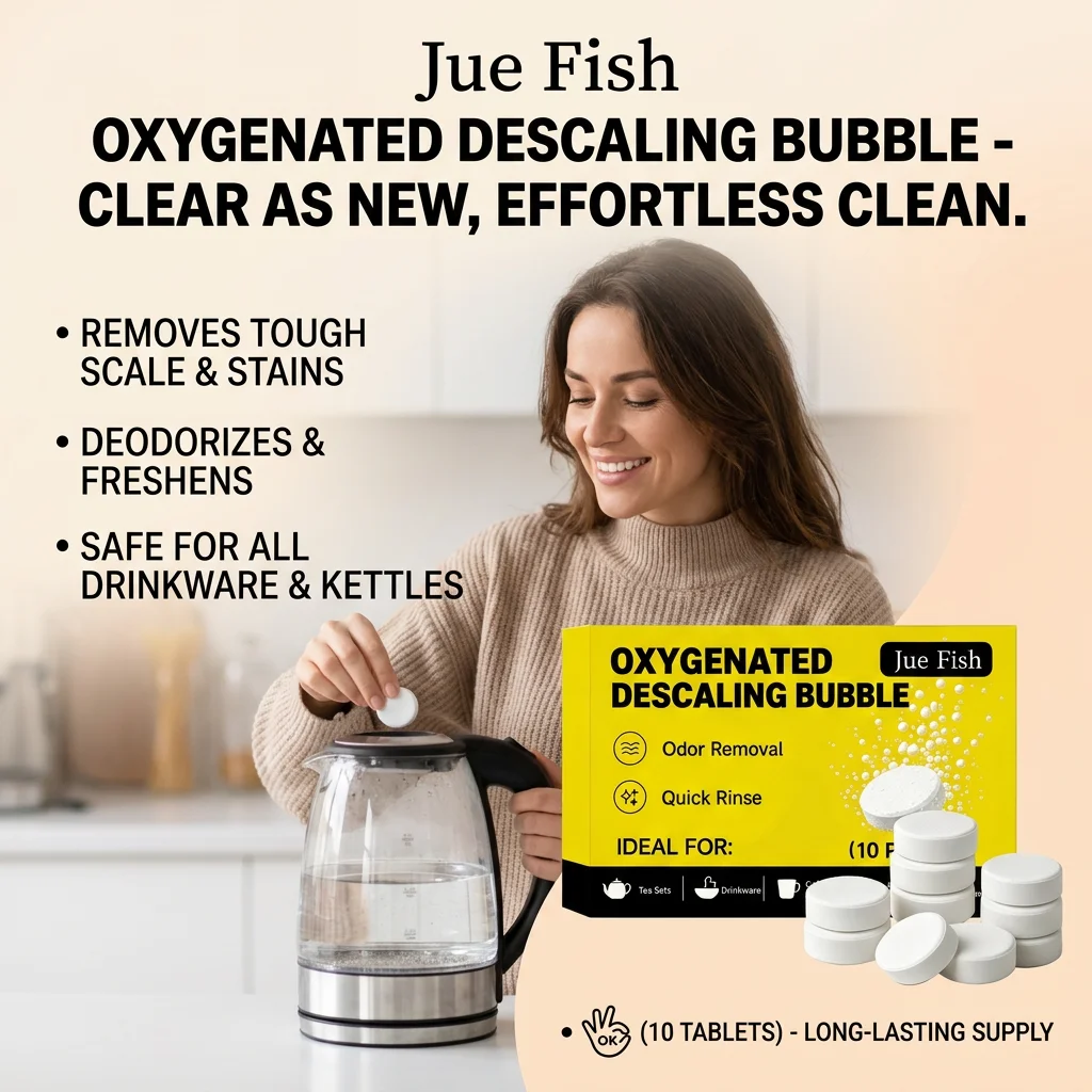 Oxygenated Descaling Bubble Tablets Removing Limescale Reduce Odor Kettles & Coffee Makers Cleaner