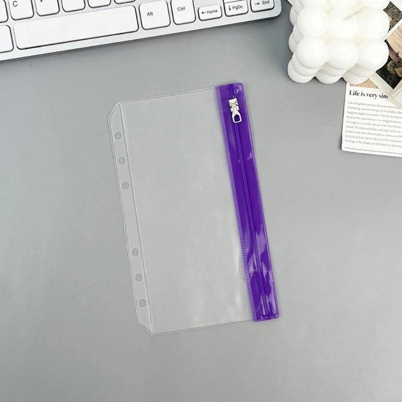 10x/Set Budget Binder Pockets Zipper Binder Insert Pages Document Folders Dropship