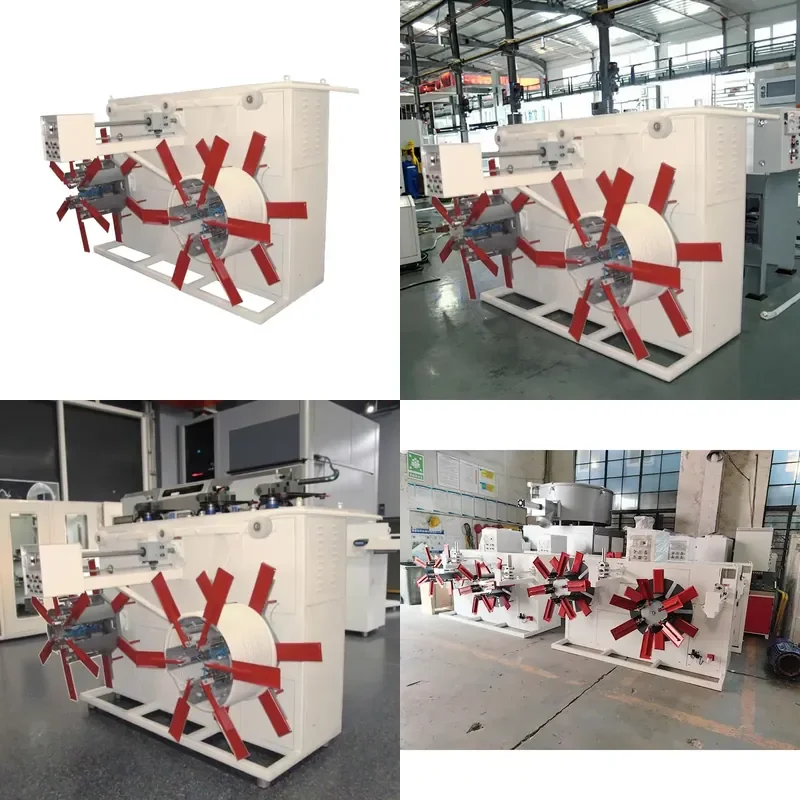 SZJ double disc winding machine high efficiency precision performance plastic winding machine core components motor PLC 380V