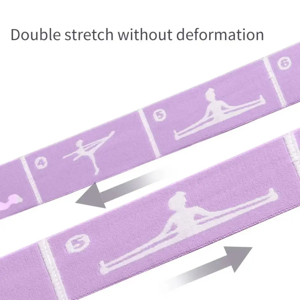 Nylon Yoga Pilates Resistance Band Stretch Strap Segmented Markings Yoga Strap Elastic Band Multi-Functional Gym Equipment