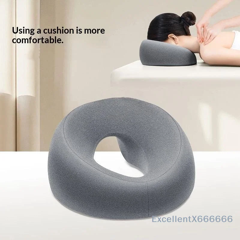 Face-Down Pillow Ergonomic Memory Foam Breathable Provides Comprehensive Face Neck Massage Support Pillow