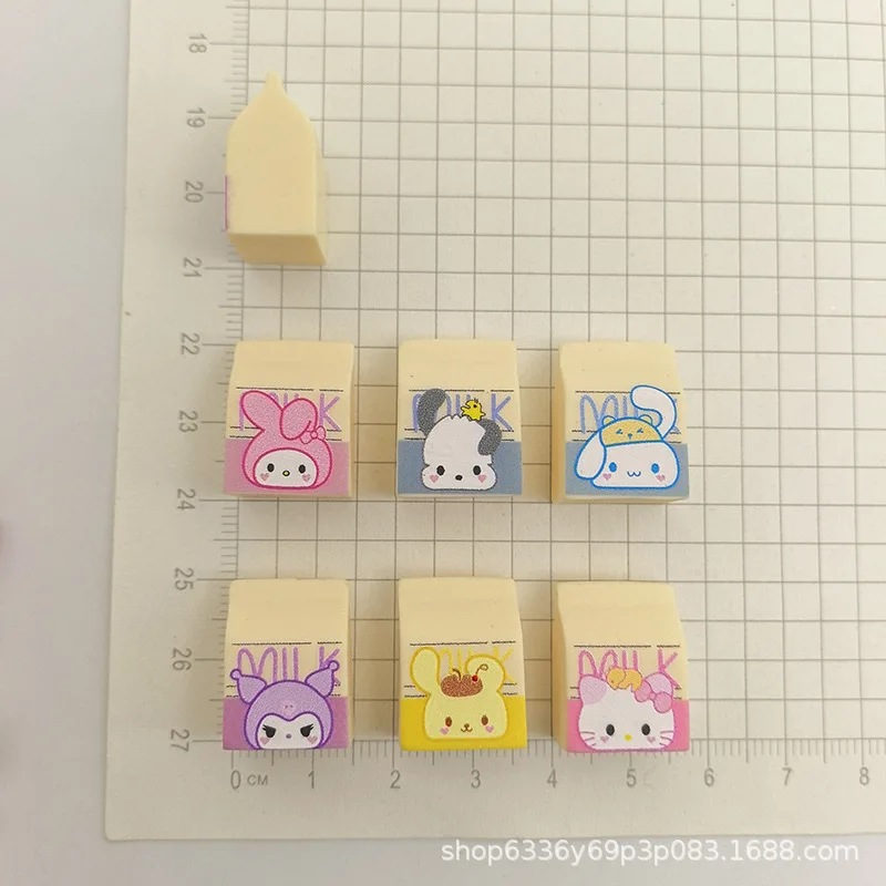 5pcs Cartoon Sanrio Milk Carton DIY Mobile Phone Case Charms Hairpin Jewelry Resin Accessories Crafts Material view 2