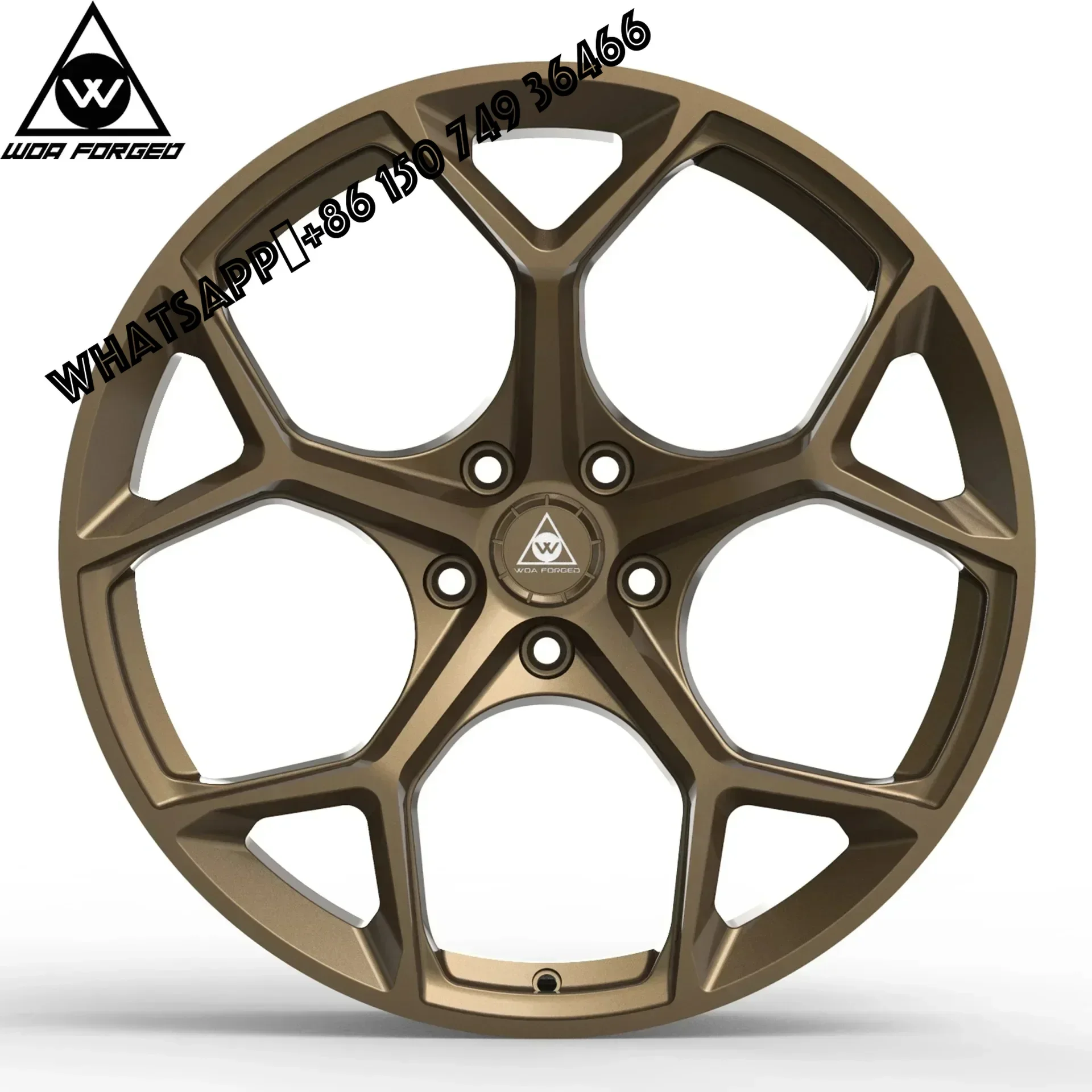 

6061-T6 WOAFORGED Y Shape Forged Passenger Car Wheel 6061 Aluminum Alloy High Quality Custom Bronze 5 Spoke for Nissan C