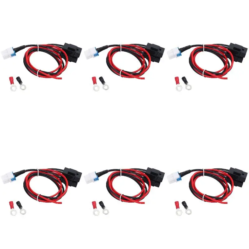 6Pack X(Radio Power Cord Cable for FT-450 FT-991 IC-7000 IC-7600 -480 Ham Radio Accessories