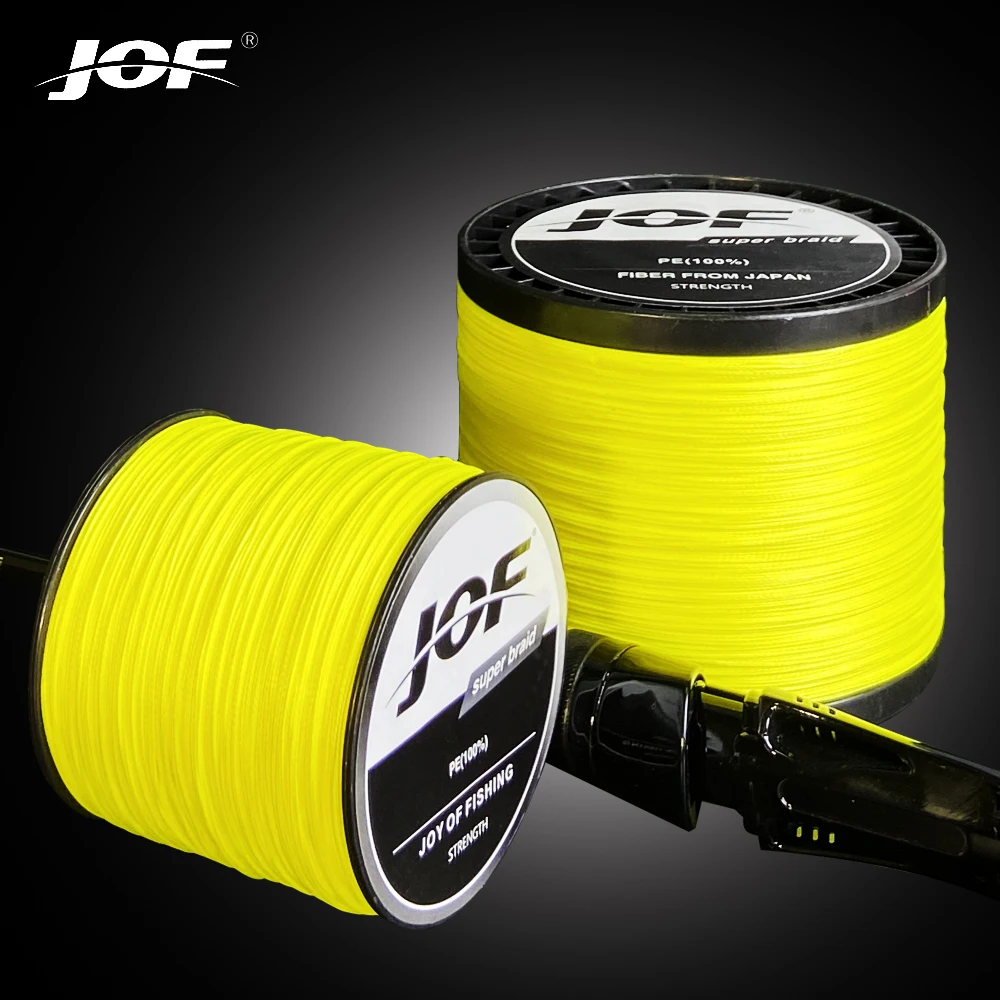 JOF 8 Strands PE Fishing Lines 300m 500m 1000M 20-100LB Braided Multifilament Fishing Wire Smooth & Strong For Carp Fishing