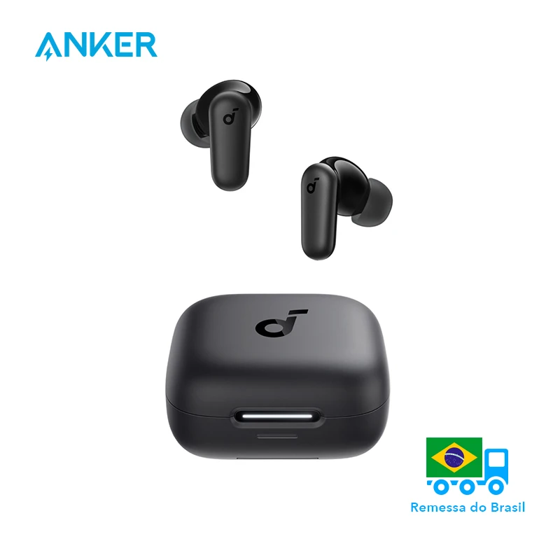 Soundcore by Anker P30i Fones de ouvido com cancelamento de ruído 45H Fone de ouvido sem fio Bluetooth Fones de ouvido sem fio Bluetooth Fones de ouvido TWS