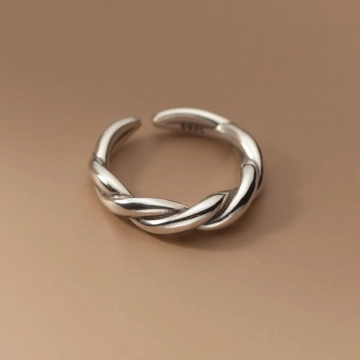 925 anillos de plata esterlina para mujer, anillo de dedo abierto con cruz minimalista Simple, banda de moda, bisutería femenina, regalo de cumpleaños