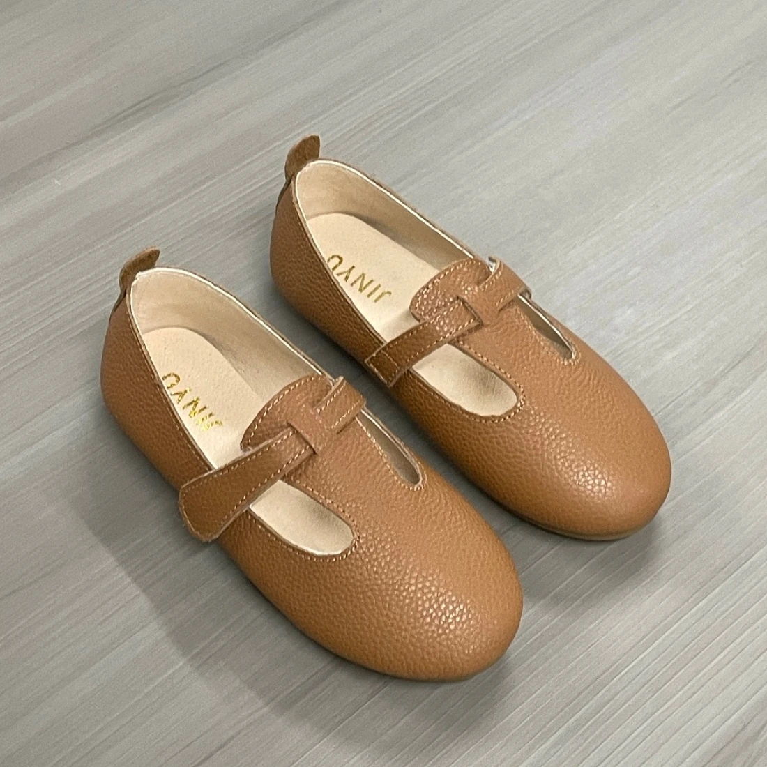 Jinyu New Arrival Simple Camel Princess Shoes Breathable Sandals Summer Real Leather Girl Women's Shoes Fashion Birthday Bift