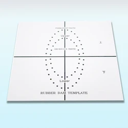 1pc Dental Rubber Dam Punch Hole Positioning Board Barrier Template Dental Lab Instrument Tool Dental Rubber Dam 