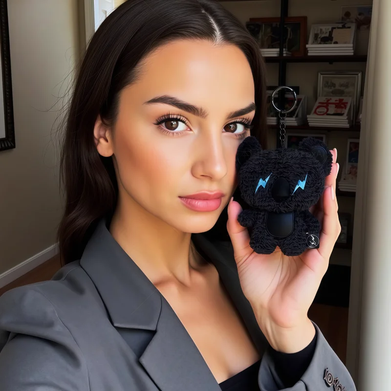 11 سنتيمتر BT21 جديد الظلام البرق سلسلة أفخم دمية Kawaii تاتا شيمي صغيرة أفخم ملء دمية حقيبة قلادة هدية الكريسماس #1