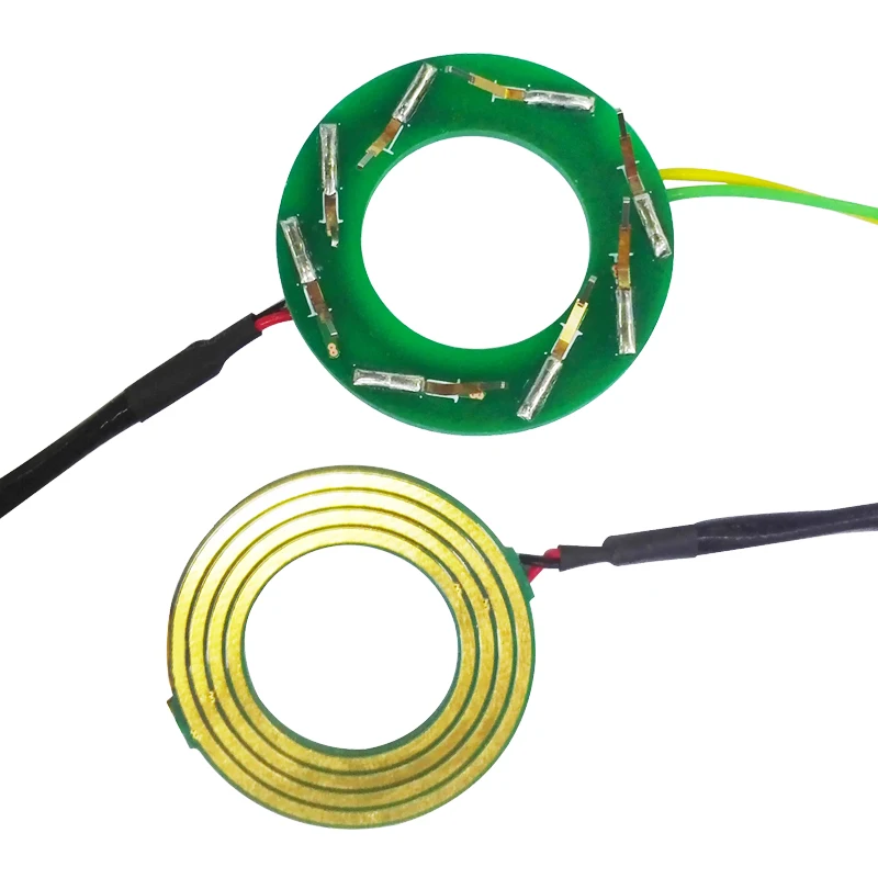 

JINPAT Pancake Slip Ring Gold Gold Contact FR-4 Housing Long Life Maintenance Free for Construction Machinery Model